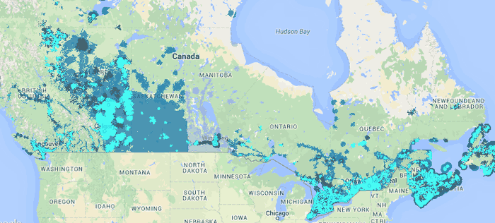 Bell' network coverage Bell' network coverage